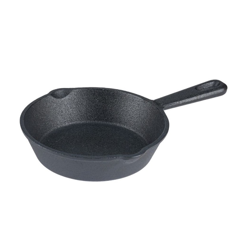 Patelnia żeliwna kompaktowa, Ф16 - Płaska patelnia żeliwna