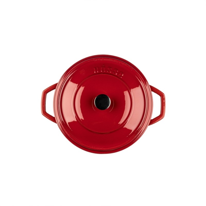 Głęboki garnek żeliwny Hosse, Rubin, Ф24 | Garnek żeliwny |  |