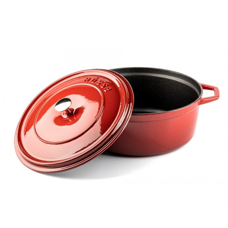 Głęboki garnek żeliwny Hosse, Rubin, Ф28 | Garnek żeliwny |  |