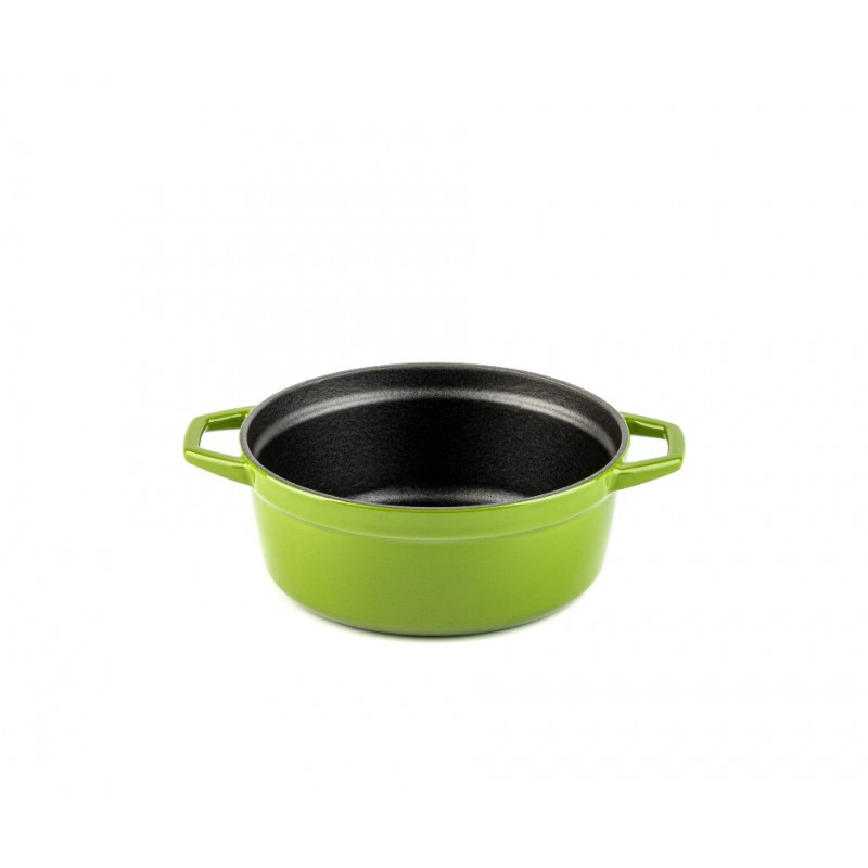 Głęboki garnek żeliwny Solagio, Bamboo, Ф12 - 