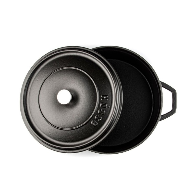 Płytki garnek żeliwny Hosse, Black Onyx, Ф26 | Garnek żeliwny |  |