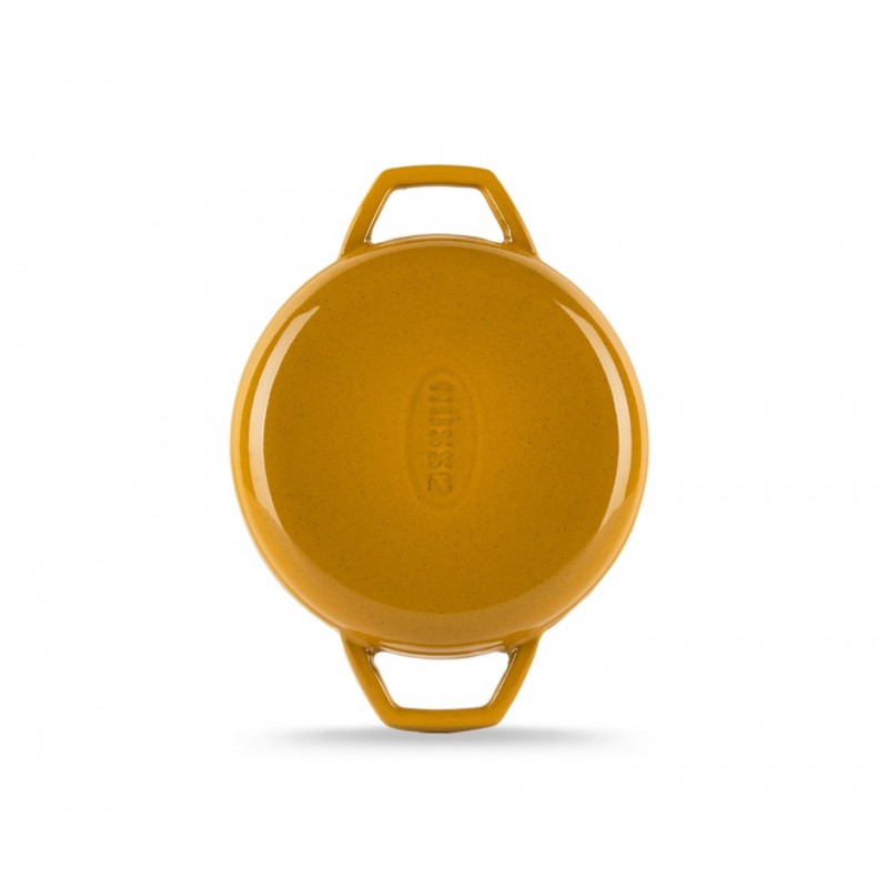 Patelnia żeliwna z dwoma uchwytami emaliowana Hosse, Dijon, Ф16cm | Płaska patelnia żeliwna | Patelnia żeliwna |