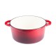 Garnek żeliwny emaliowany, Czerwony, Ф22 | Garnek żeliwny |  |