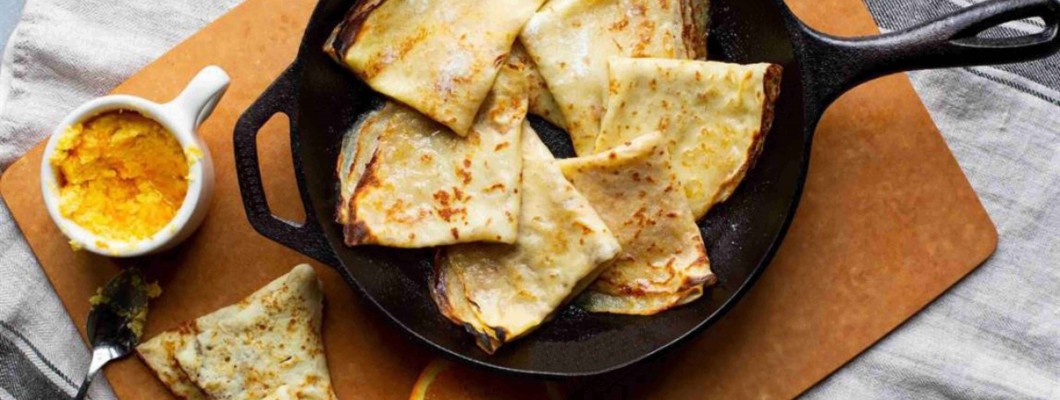 Naleśniki z masłem pomarańczowym i brandy